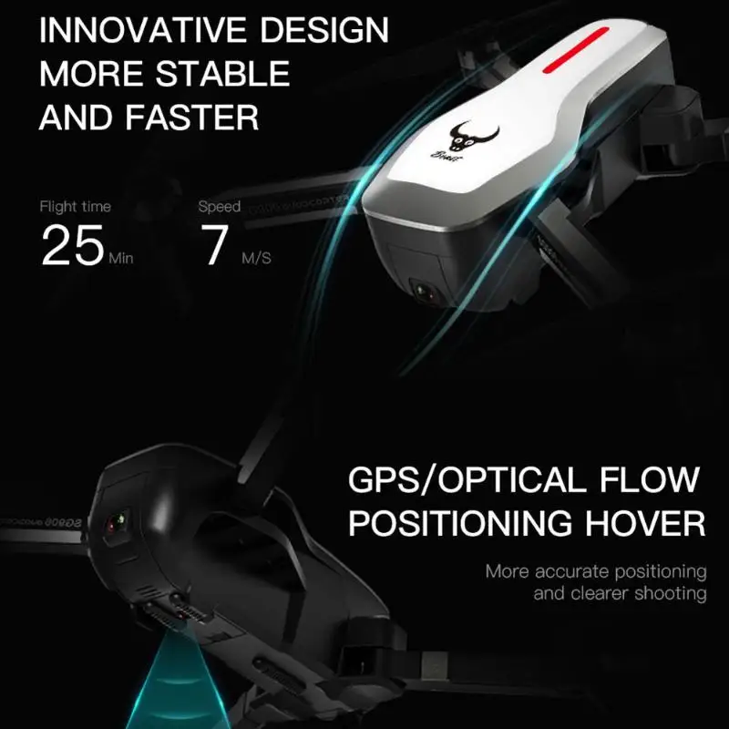 SG906 gps RC Квадрокоптер WiFi fpv складной с 4K камерой 1080P бесщеточный селфи оптический поток позиционирования RC Квадрокоптер