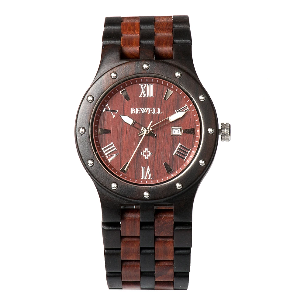 BEWELL WOODEN WATCH