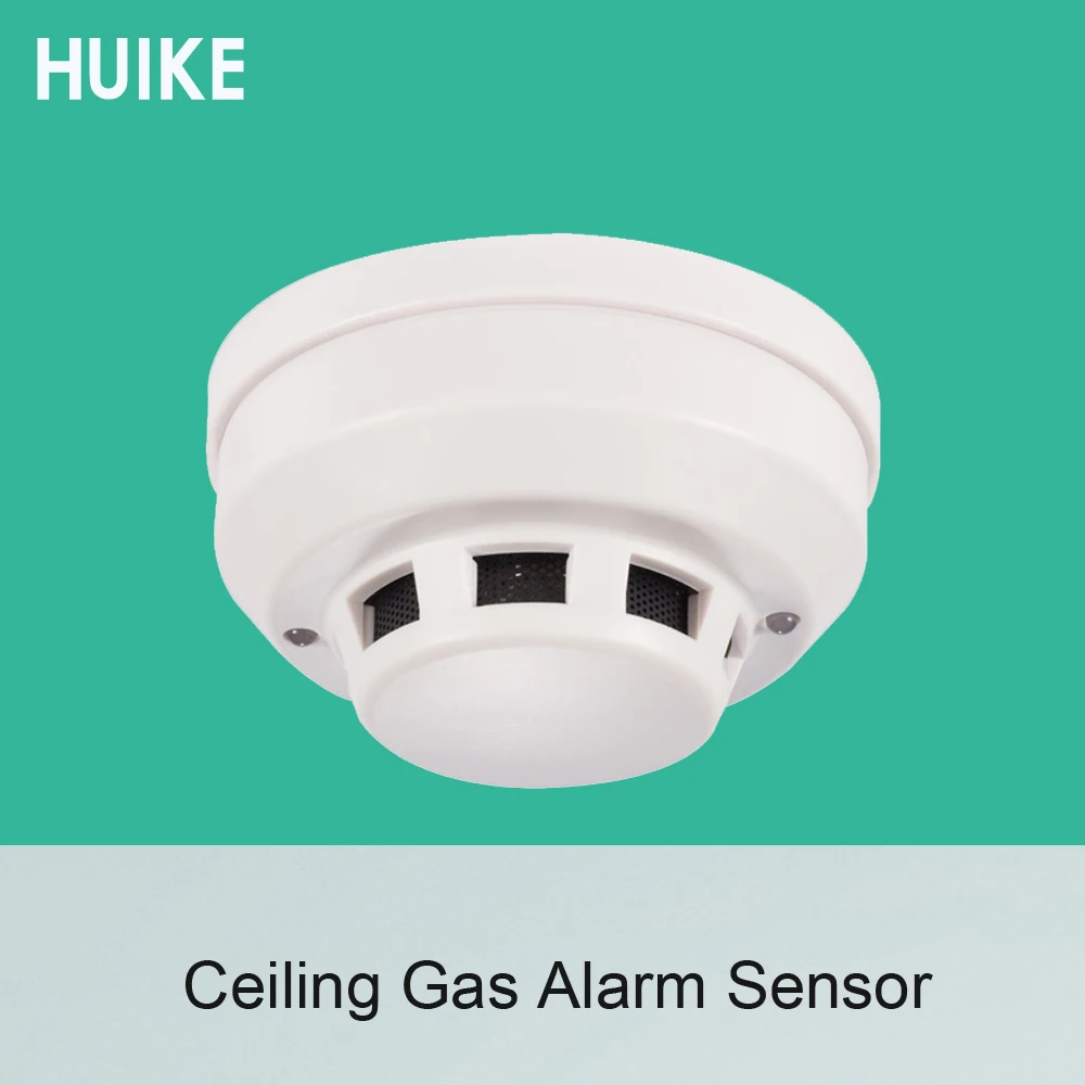 1PCS 9-15VDC Wired Type Ceiling Coal Gas Leak Detector Fire Control Alarm Home security Normally Close Relay Output Signal 1pcs indoor use wall mounted infrared detector pir motion sensor intruder alarm normally close or normally open signal output