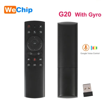 

Wechip G20S 2.4G Wireless Air Mouse Gyro Voice Control Sensing Mini Keyboard G20 Remote Control For Mini PC Android TV Box