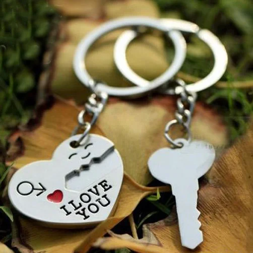 Buy Couple Key Chain I LOVE YOU Heart metal Keychain