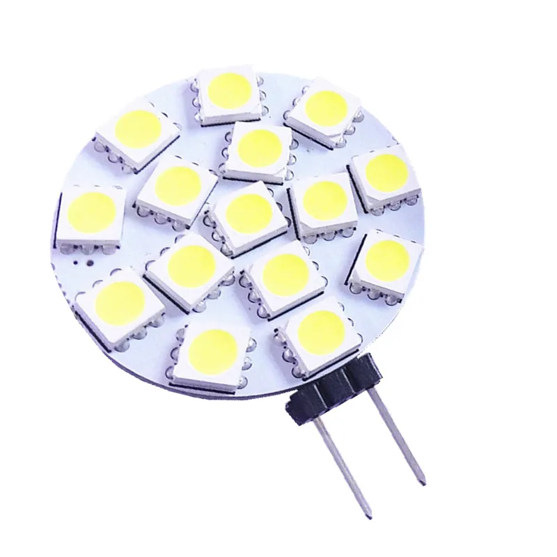 1 шт. Бесплатная доставка 3 Вт G4 LED 5050 SMD 15 светодиодный s 180 градусов теплый белый