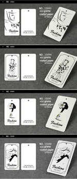 

aangepaste papier hang tag/kleding swing tag labels/kledingstuk tas gedrukt tags merk care labels logo kk407
