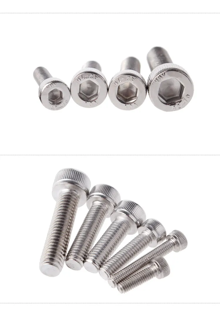 

M1.4 DIN912/DIN 912 Hexagon Socket Head Cap Screw Cerrojo Boulon Bolts Pernos Tornillos Hex Bolt Allen Stainless Steel Screws
