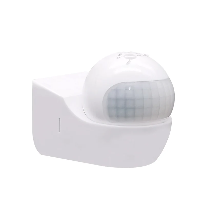 

110V-240V LED PIR Detector Adjustable PIR Body Motion Infrared Sensor Detector Light Bulb Switch Wall LED Light Outdoor