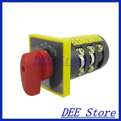 

3KW AC 380V on/off/on Position Momentary Rotary Combination Switch