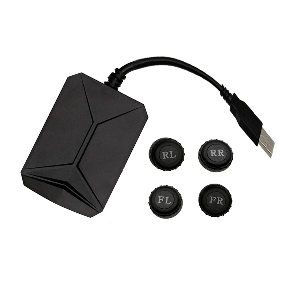 Security Car Tire Pressure System USB External TPMS with 4 sensors for My store Klyde Car