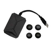 Security Car Tire Pressure System USB External TPMS with 4 sensors for My store Klyde Car