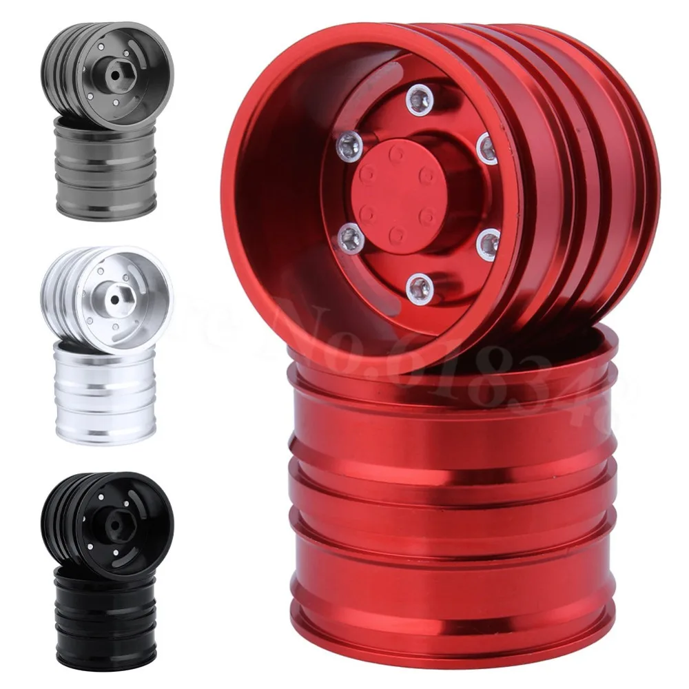 2 шт./лот Двойные колеса алюминиевые обода для тамии 1/14 RC тракторов прицепов