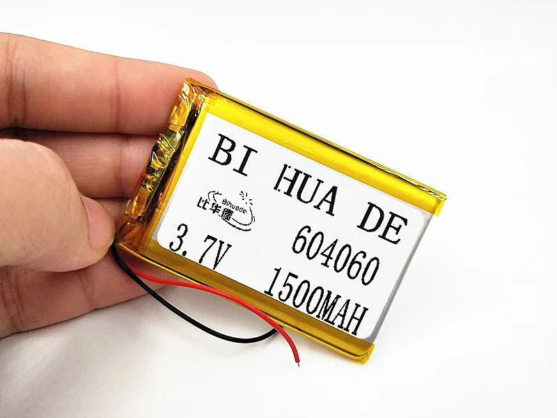 Литий-полимерная батарея li-po 1 шт./партия 604060 3,7 в 1500 мАч DIY Мобильный аварийный зарядный портативный аккумулятор
