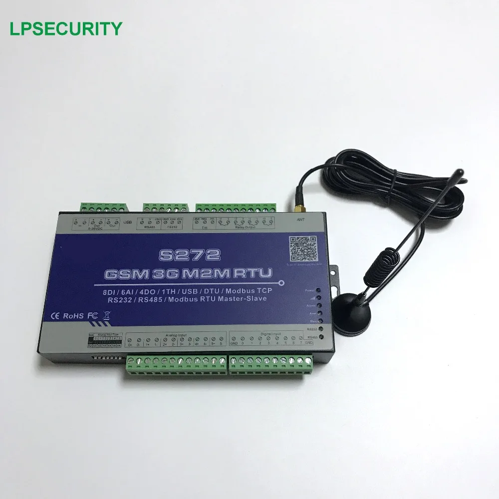 S272 GSM GPRS M2M 2G RTU контроллер RS232/485/USB порт GSM релейная система открывания ворот сигнализация