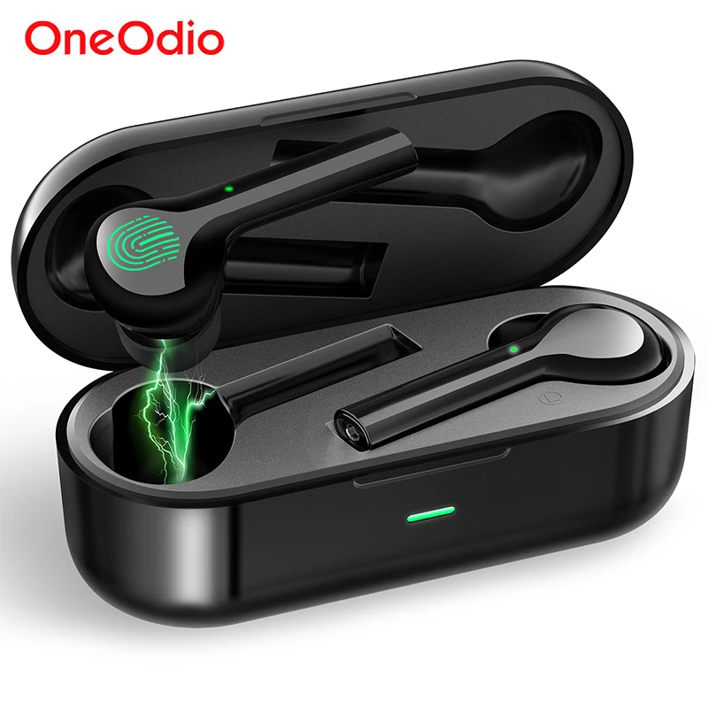 

Oneodio TWS True Wireless Earbuds Touch Control Bluetooth 5.0 Headset IPX4 Waterproof Stereo Mini Earphone With Mic Charging Box