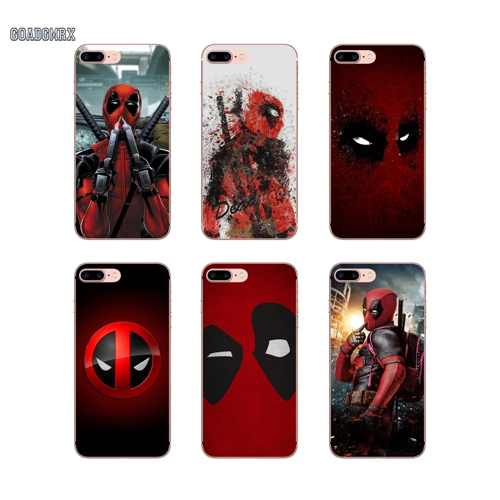 Мягкие прозрачные чехлы Marvel Anime Hero Deadpool для Samsung Galaxy S10 Lite J1 J2 J3 J5 J7 2015 2016 J4 J6 Plus J8 2018