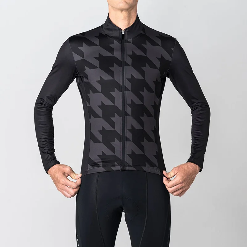 Ropa ciclismo hombre invierno, зимняя флисовая велосипедная футболка с длинным рукавом, комплект, Майо ciclismo hombre traje de invierno roupa - Цвет: Set  01