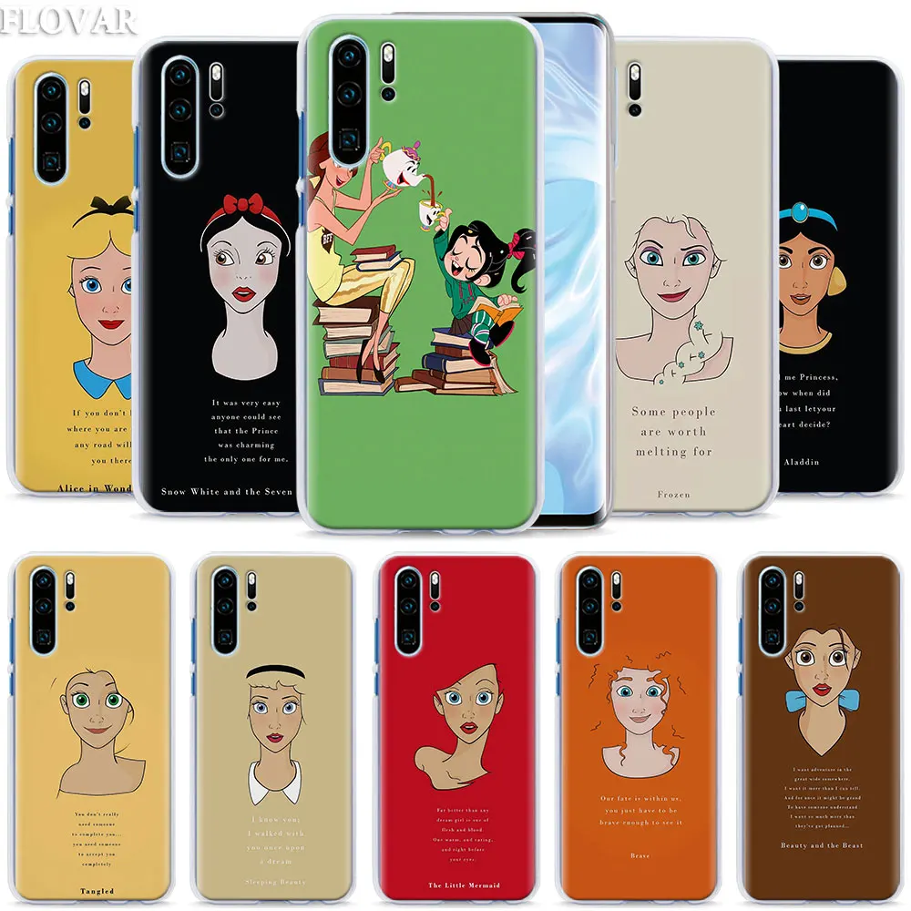 

Princess English letter sentences Phone Case coque for Huawei P30 Pro P10 P20 P30 Lite P8 P9 Lite P Smart Plus case