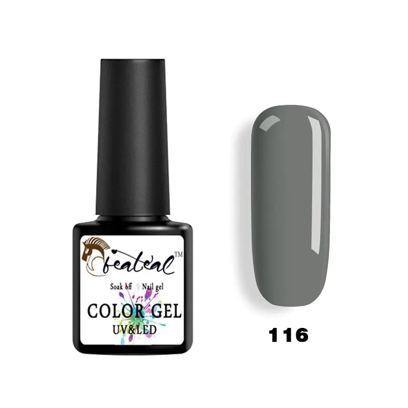 Beateal, 8 мл, органический Цветной Гель-лак для ногтей, впитывающий Гибридный Гель-лак, УФ светодиодный, основа, покрытие для ногтей, долговечные украшения для дизайна ногтей - Цвет: 116