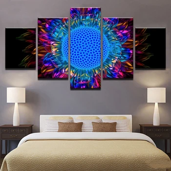 

5pcs diy Diamond Painting Cross Stitch Abstract Sunflower Petal full square Diamond Mosaic beaded Embroidery Rhinestones C689