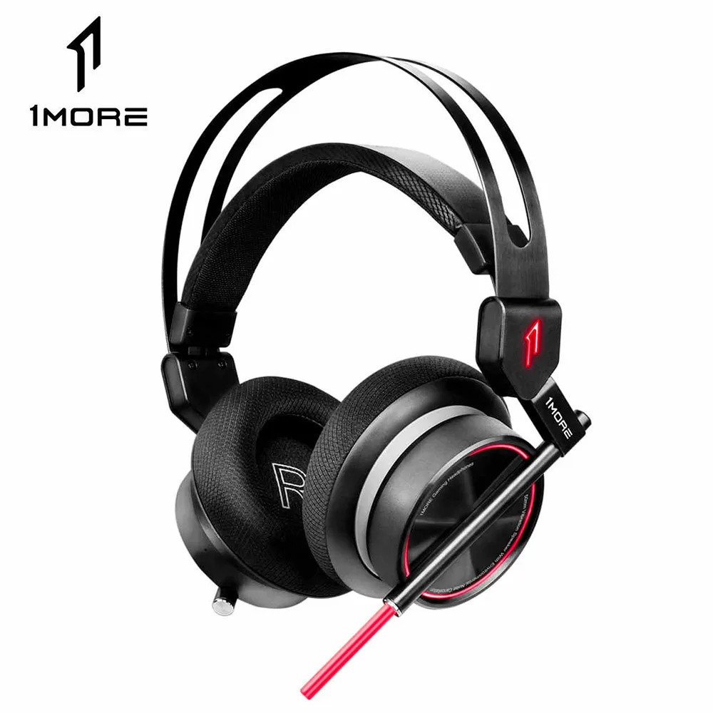 

1MORE H1005 USB Gaming Headset Spearhead VR E-Sports Headphones 7.1 Surround Sound Game LED Light Earphone for PC Computer Gamer