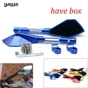 

Universal CNC Aluminum Motorcycle Rearview Sideview Mirror For Bajaj Pulsar 200 NS Bajaj Pulsar 200NS Yamaha YZF R1 R3 R6 XJ6