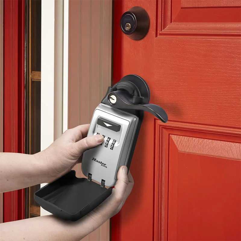 Master Lock 5420D Key Lock Box Keys Storage Padlock Combination Universal Lock Box 4-digit Password Security Organizer Boxes (2)