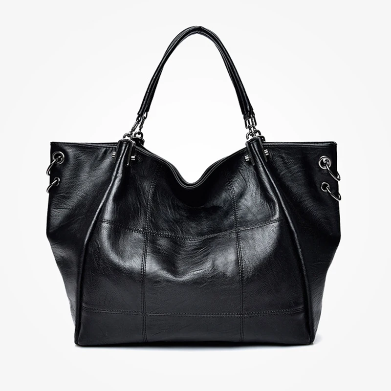 

XIYUAN 2018 New Collection Top Black Women Leather Shoulder Bags Best Design Female Shoulder Bag With Thread Lady's Handbag