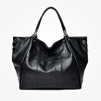 

XIYUAN 2018 New Collection Top Black Women Leather Shoulder Bags Best Design Female Shoulder Bag With Thread Lady's Handbag