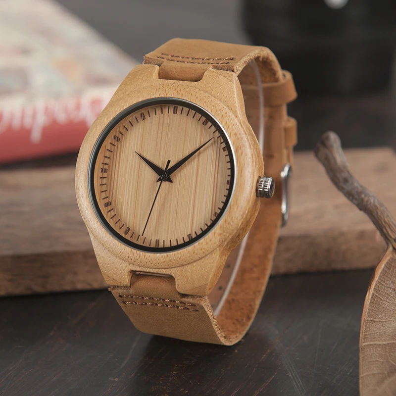 BOBO BIRD Men Watches Wood relogio Top Brand Quartz Wristwatch Male Wooden Gift box saat erkek Clock