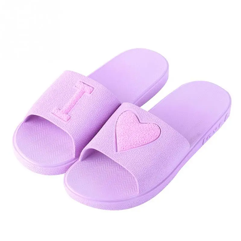 

1 pair Unisex Women MEN Slippers Summer Indoor Bathroom Sandals Casual Home Shower Simple Love Couples Shoes For Women Lady