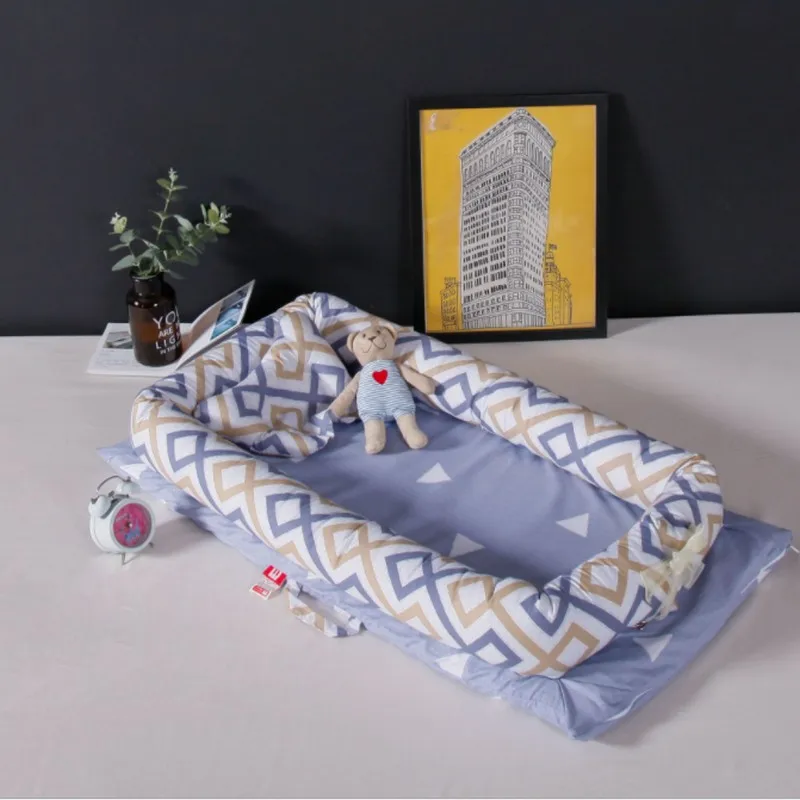 Meilleur Portable Lit lit Biomimétisme Multifonctionnel Emperorship lits Bébé Nid Lit Pépinière Pliable Voyage Lit avec Pare chocs Matelas