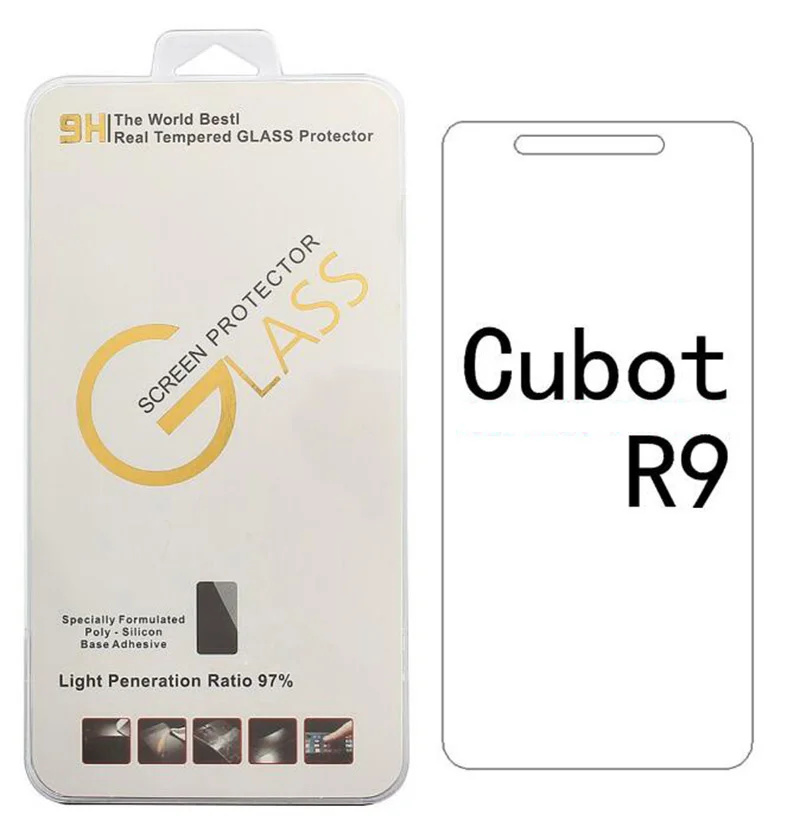 High Quality 9H Tempered Glass For Cubot R9 Thin Front