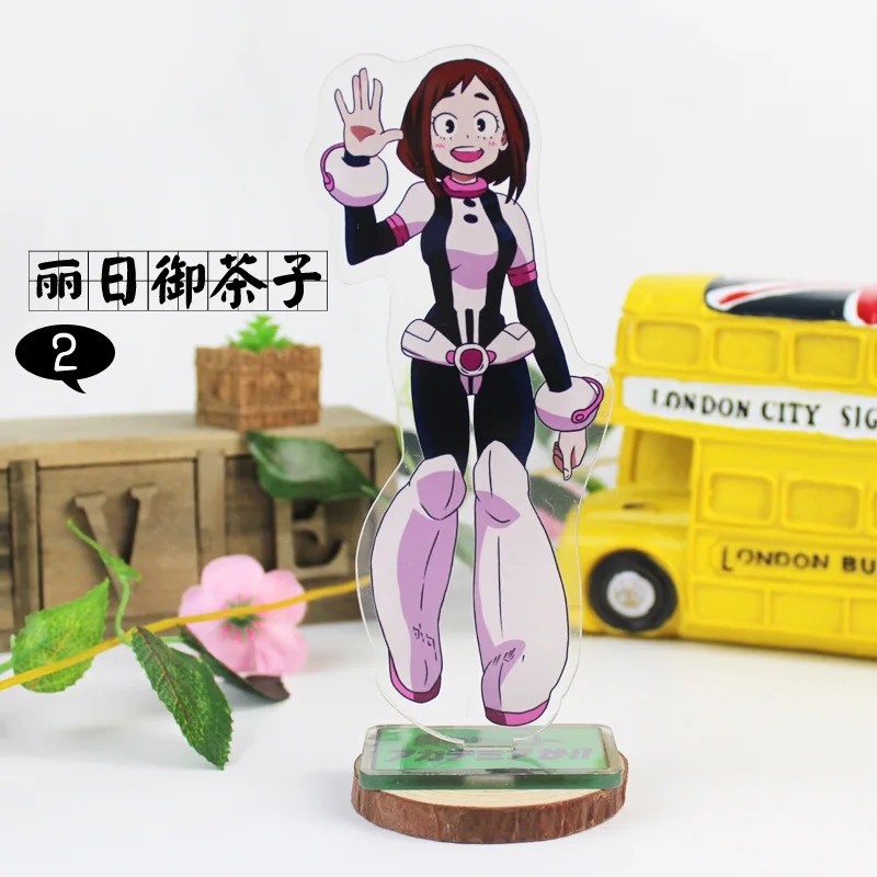 Anime My Hero Academia Display Stand Figure Model Plate Japanese Cartoon Buku No Hero Academia Figure Acrylic Stand Holder - Цвет: li ri 2