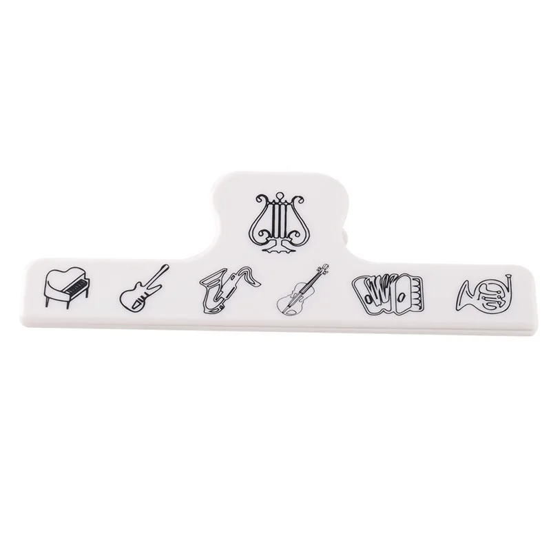 Music Clip Sheet Music Clip Paper Clip Holder Plastic White Sheet Music