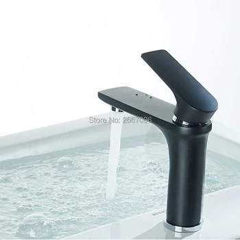 

GIZERO Home Multi-color Paint Bath Basin Faucet Cold Hot Water Taps Black White Chrome Bathroom Mixer Copper Tap GI1157