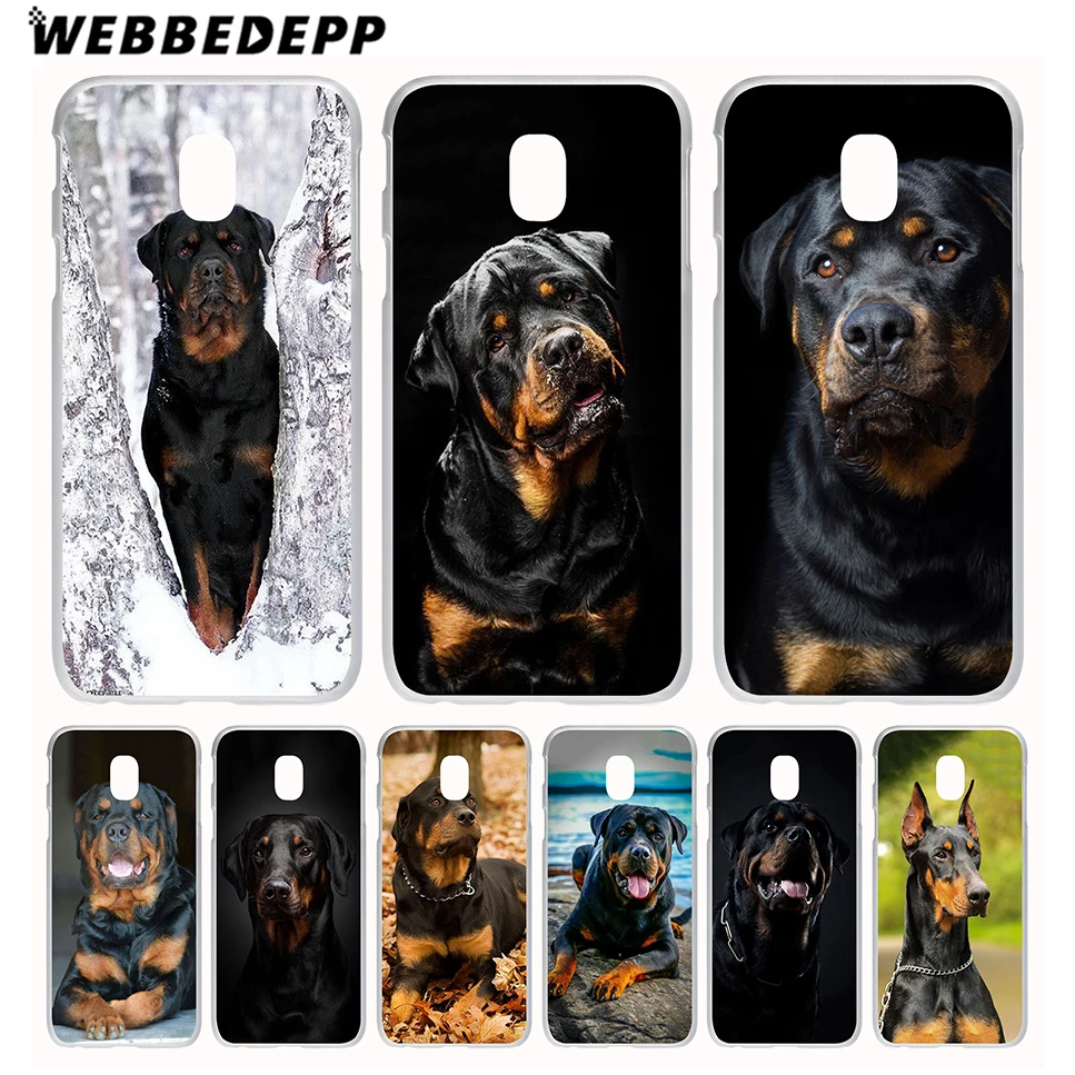 

WEBBEDEPP Rottweiler dog Phone Case for Galaxy J1 J2 J3 J5 J6 J7(2015/2016/2017/2018 Prime) EU US Version Cover
