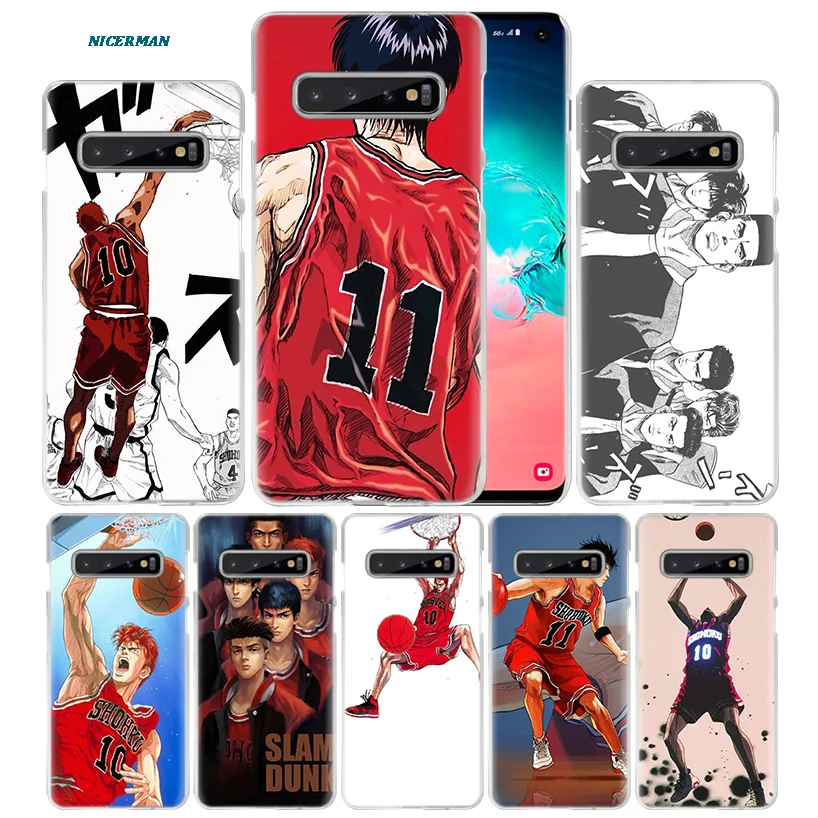 

Slam Dunk Anime Case for Samsung Galaxy S10 5G S10e S9 S8 M30 M20 M10 J4 J6 Plus J8 2018 Note 8 9 Clear Hard PC Phone Cover Capa