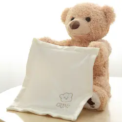 30 см Peek Boo говоря Тедди плюшевый мишка мягкие животные скрыть искать музыкальный застенчивый медведь играть игрушка в подарок для детей
