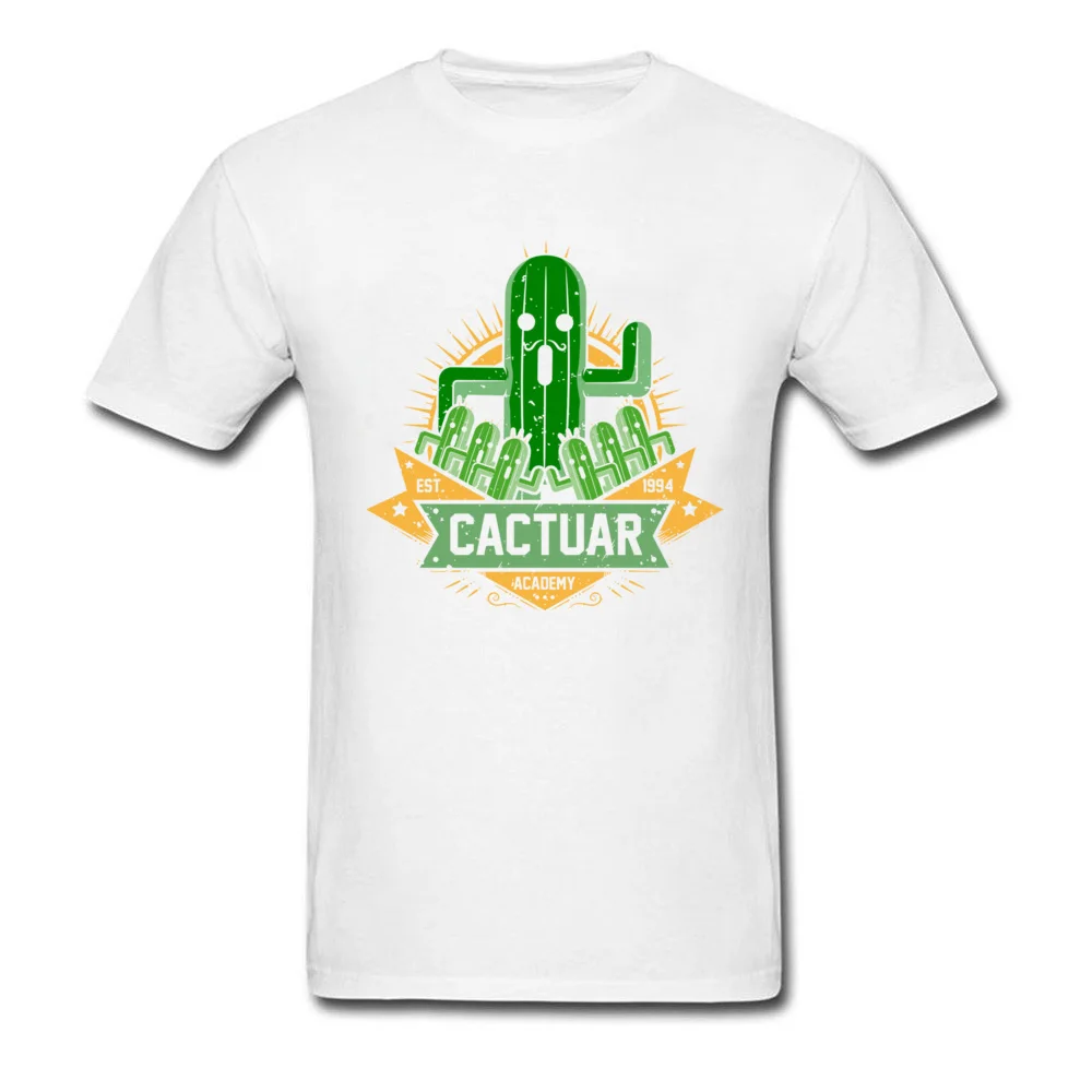 Round Neck cactuar academy 9072 Pure Cotton Mens Top T-shirts Casual Short Sleeve Tops & Tees Latest Party Tee Shirt cactuar academy 9072 white