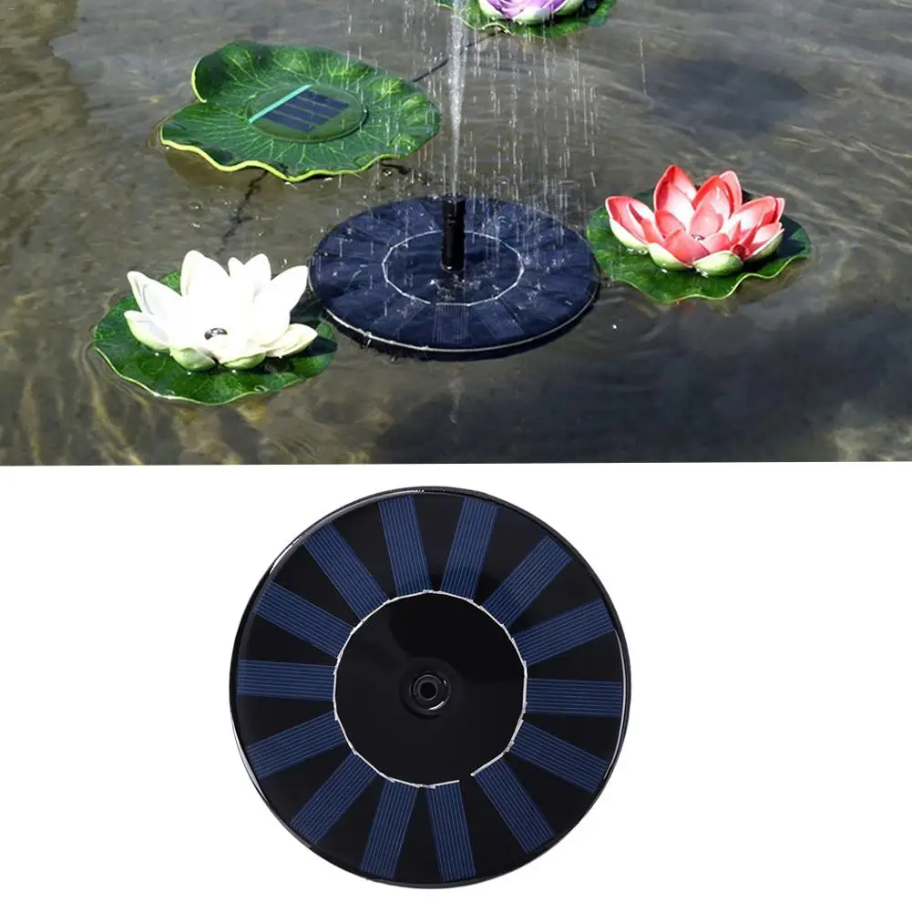 baratas 200L H Fonte Solar Fonte De Água Solar Garden Pool Pond Painel Fountain Fonte Flutuante Solar Ao Ar Livre Decoração Do Jardim
