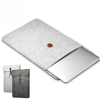 

NEW Business Style Protective Woolen Felt Cover Case Anti-shock Case Bag Cover for Macbook Air Pro 11 12 13 15 Inch Laptop