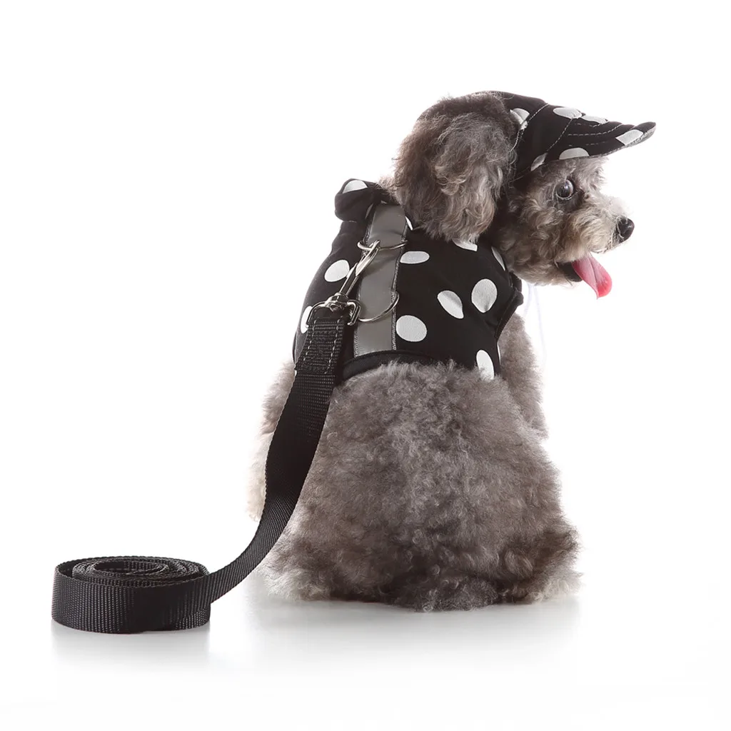 

Pet Dog Chest Strap Striped Tie Neck Chest Dot Belt Comfort Vest Cat Chest Clothes summer dog collar perro szelki dla psa