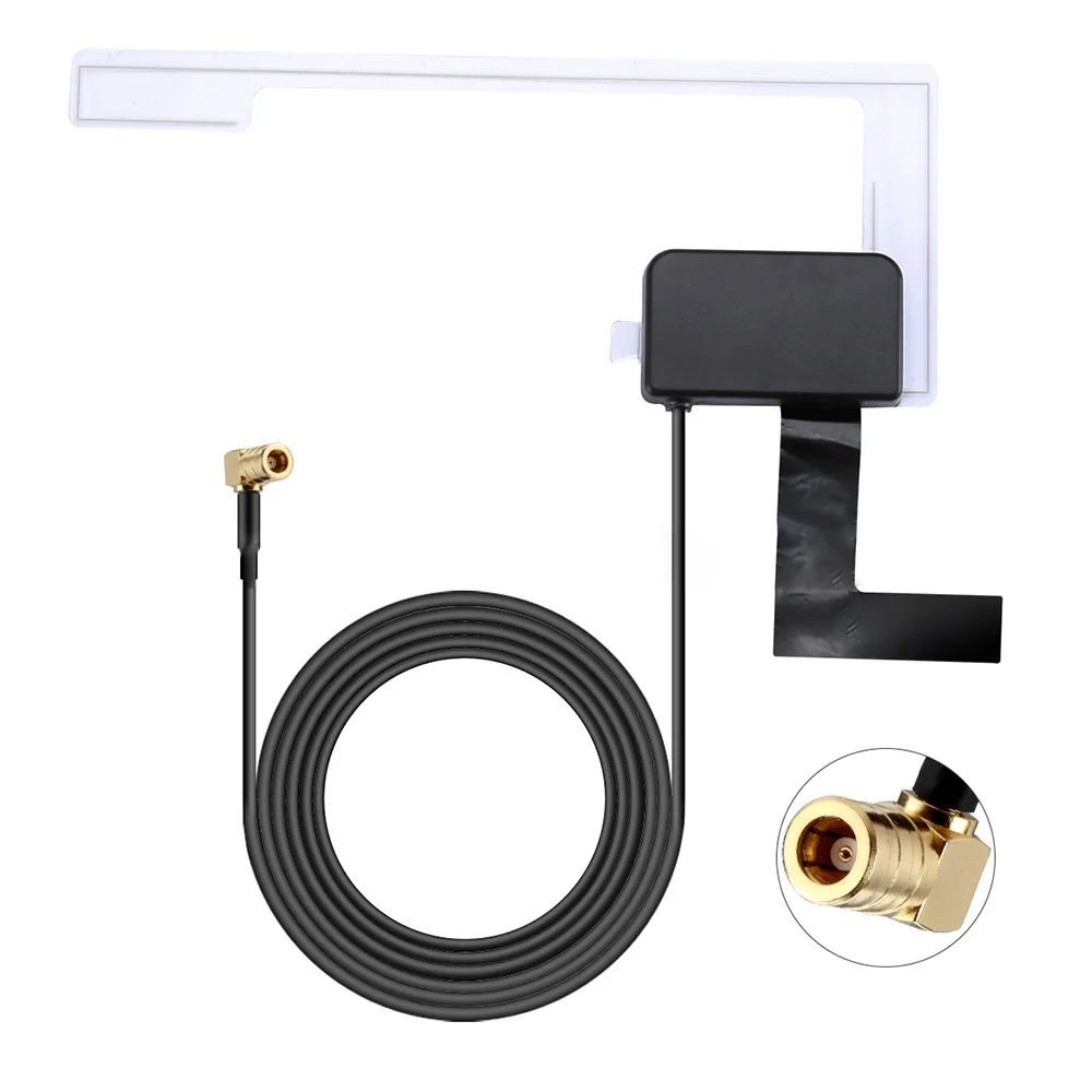 

Car DAB/DAB+ Device Antenna Digital Active Antenna Universal For Radio TV Signal Receiver Box Car-Styling Antenna SMB Connector