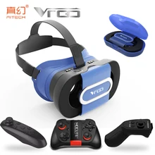 RITECH VRGO portable Foldable VR Glasses 3D Helmet Virtual Reality 3D Game For 4.0-6.0 Smartphone + Bluetooth Gamepad