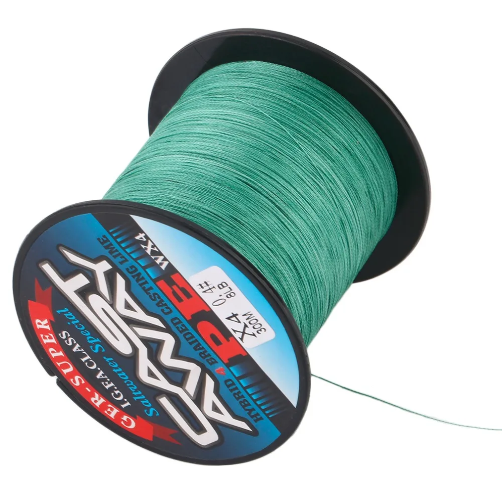 

High Quality 300m PE 4 Strand Strong Strength Braid Fishing Line Army Green 8 10 12 15 20 25 30 35 40 45 50 60 70 80 90 100LB