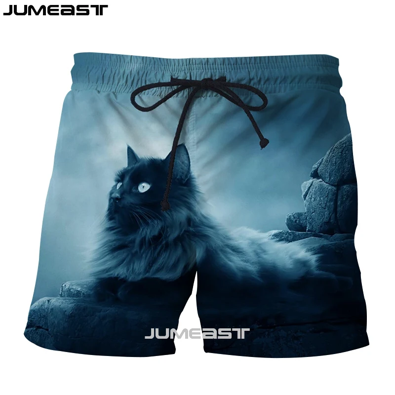 Jumeast бренд для мужчин/для женщин 3D печатных животных шорты для кота мужские шорты для купания новые летние быстросохнущая пляжные повседне - Цвет: 05