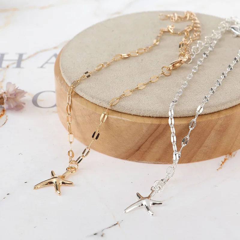 Boho Starfish Женская цепочка на лодыжку ювелирный браслет для лодыжки Femme chevill Bijoux Pulseras Tobilleras Mujer Enkelbandje