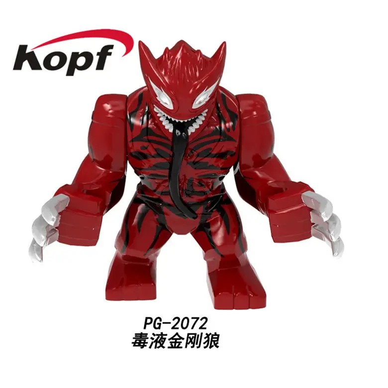 PG2072 20PCS No Box 20 шт. Супер Герои халкбастер Веном Грут Aleskse Riot Clayface модель Thanos Кирпичи Строительные блоки для детей подарок игрушки PG2065 - Цвет: PG2072 20PCS No Box