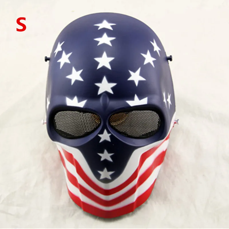 

Camouflage Ghost Wargame Scary CS Paintball mask Outdoor Full Face Airsoft Tactical Skull Mask 19 colors choosed