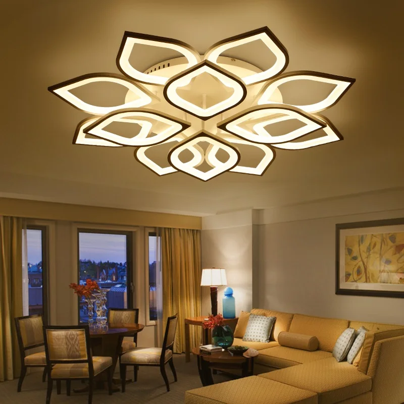 

4/6/8/12head Remote controlling ceiling lamp Modern living room ceiling light Acrylic ceiling lights for bedroom room90-265V