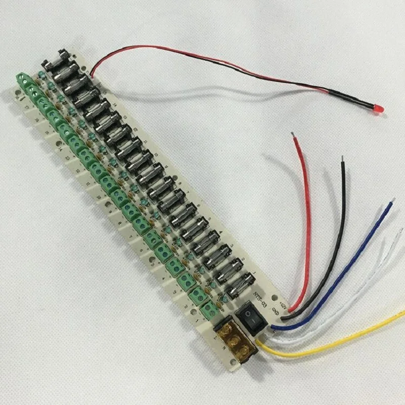 18way блок питания 12V распределительная плата питания коммутационная плата клемма