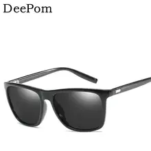 Añadas Deepom gafas de Sol Polarizadas Para Hombres Retro Gafas de Sol 2017 Caliente Men Square gafas de Sol Gafas de Sol Gafas Conductor